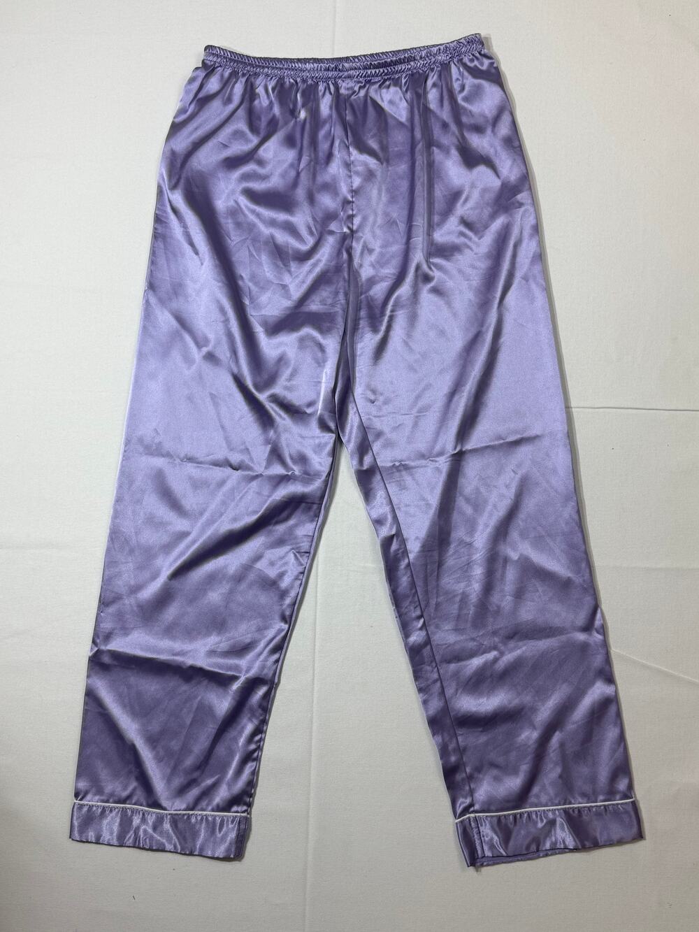 Women’s Size M Lavender Satin Lounge Pants